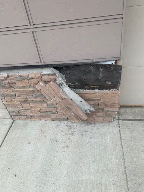 Existing tile removed ahead of a bathroom rebuild